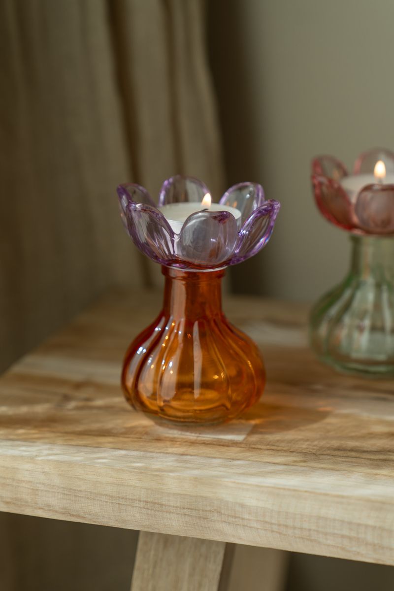 Telysholder blomst – oransje