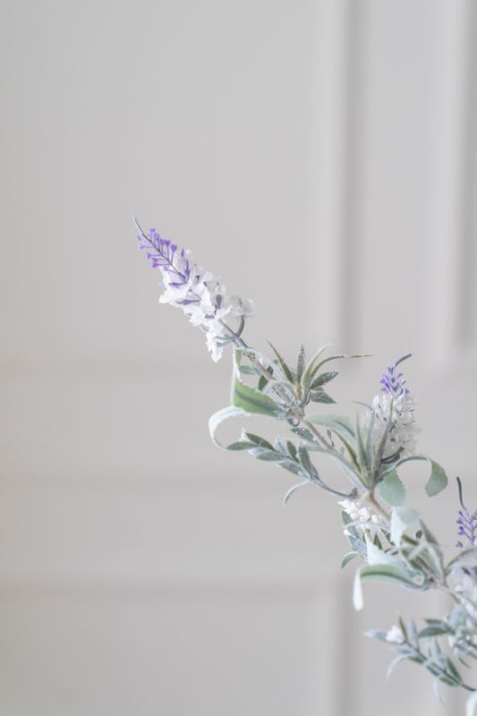 Kunstig Plante - Lavendel Hvit