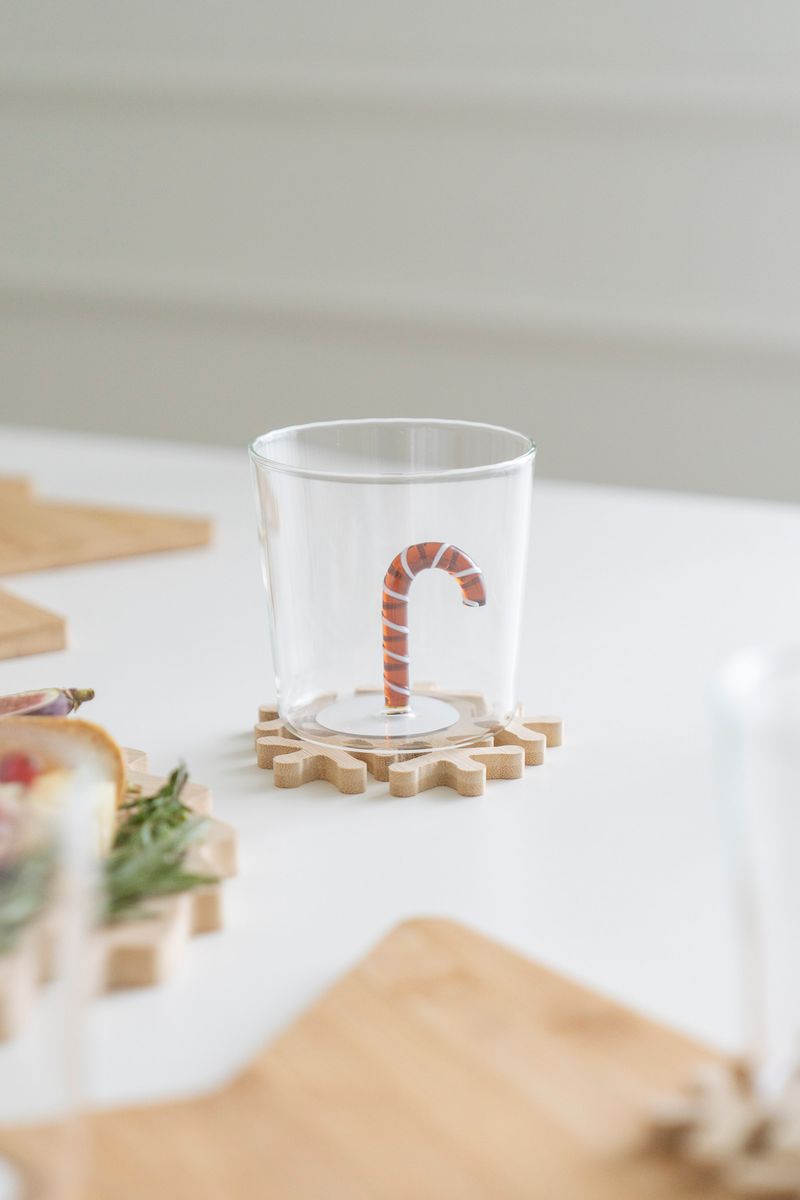 Vannglass - Candy Cane