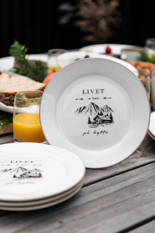 HYTTE - Tallerken 19cm