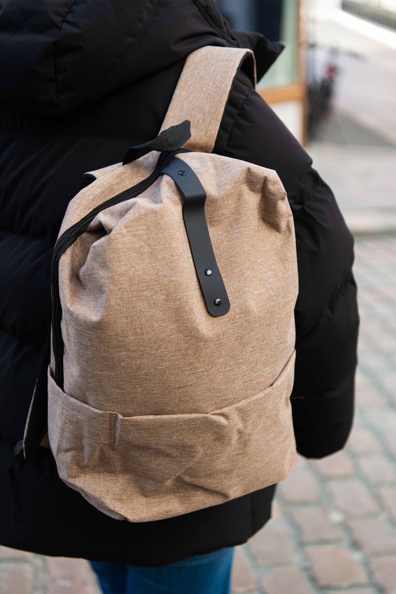 Ryggsekk 27x15x40cm - Brun