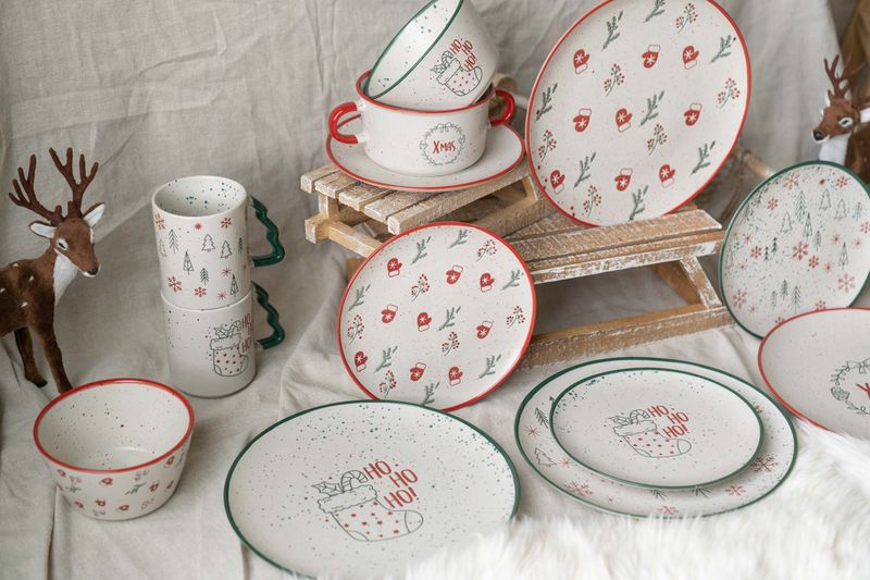 Julehilsen Tallerken 26,5cm - Tre