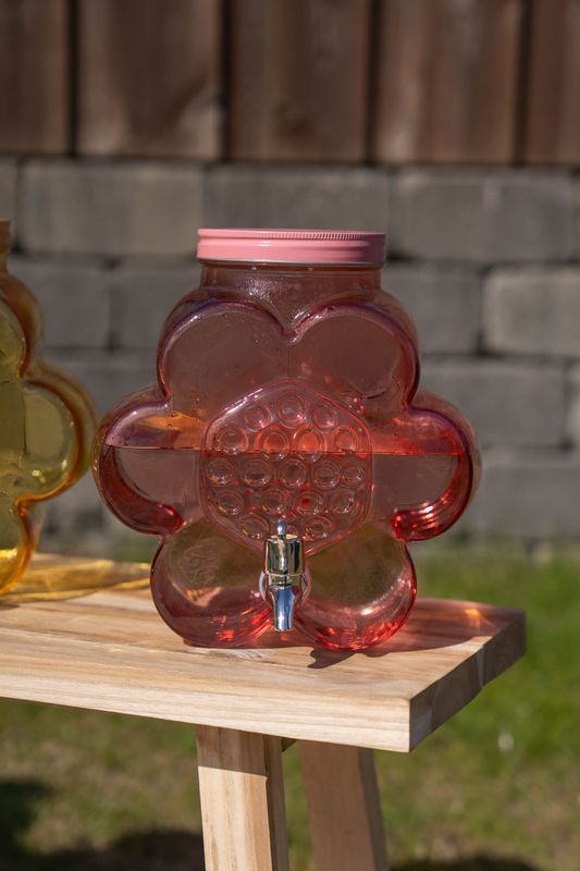 Drikkedispenser – blomst – rosa