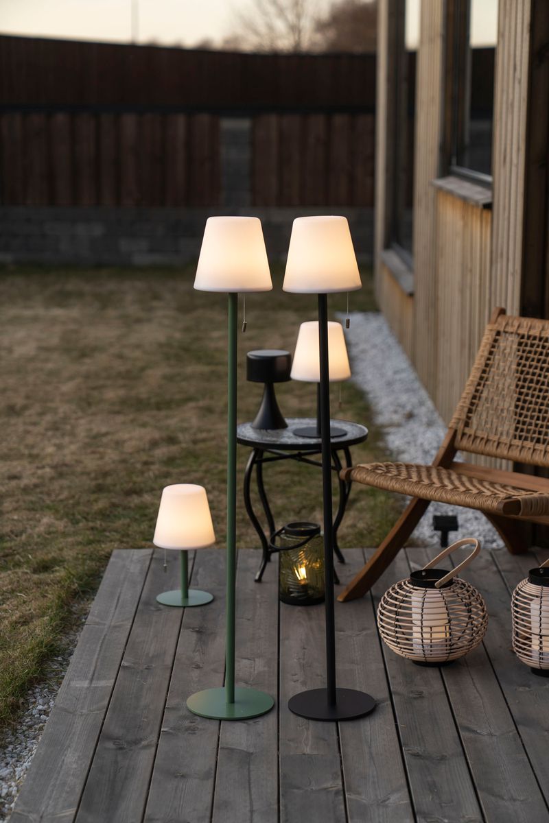 LED Lampe Høy Flerfarget Svart