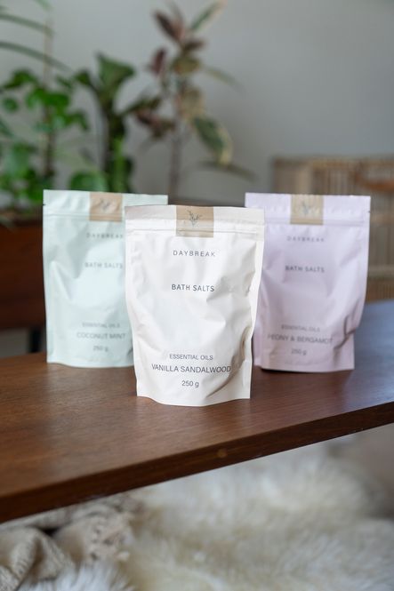 Hovedbilde Daybreak Badesalt - Vanilla Sandalwood