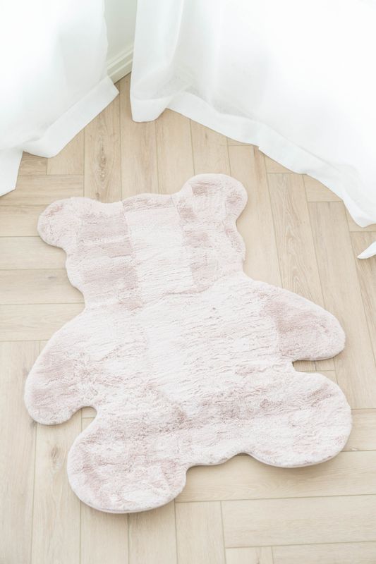 Barneteppe bjørn – Beige