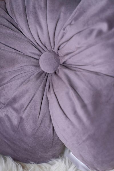 Hovedbilde Pute blomst – Ø40 cm – Lilla