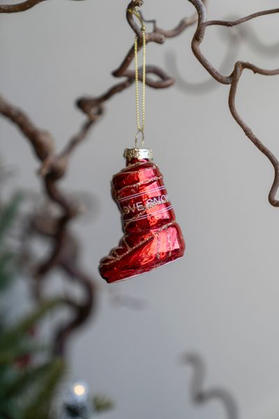 Hovedbilde Juletrepynt - Slalomsko Rød