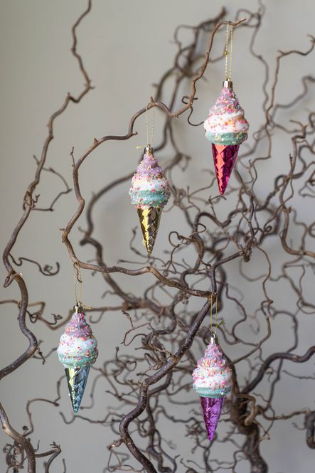 Hovedbilde Juletrepynt Iskrem 13x5cm - Blå