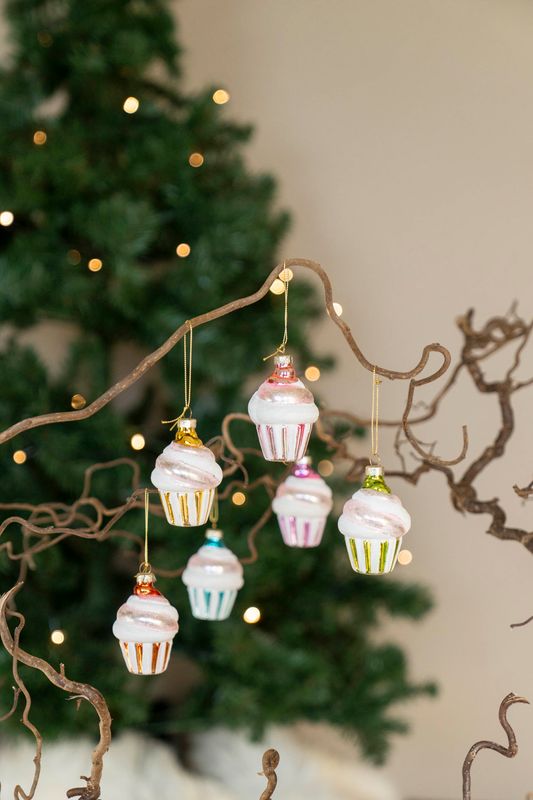 Juletrepynt - Cupcake Oransje