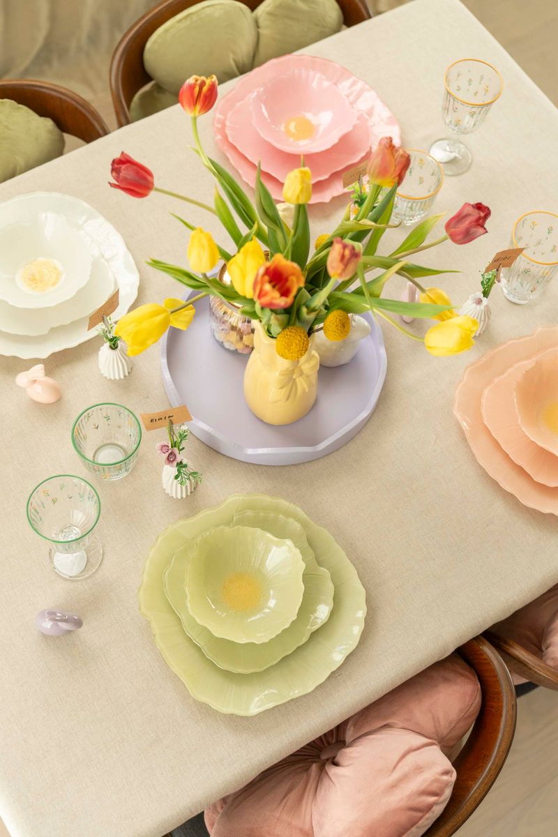 Valmue Tallerken 28cm - Hvit