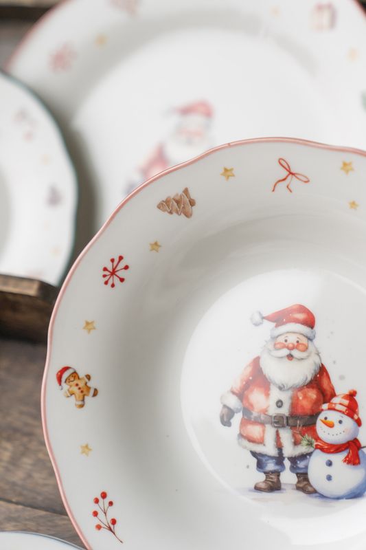 Juleminner Dyp Tallerken 22cm - Nisse