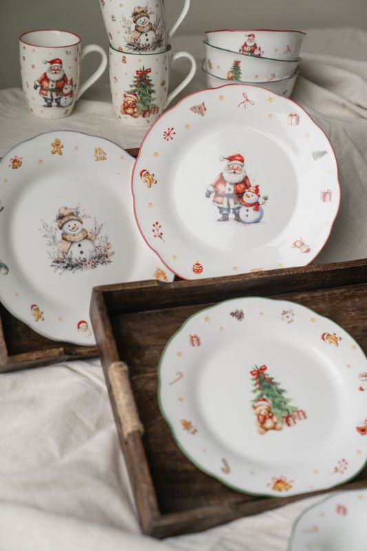 Juleminner Tallerken 26cm - Juletre