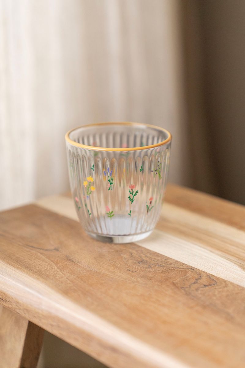Markblomst Vannglass 295ml - Gul
