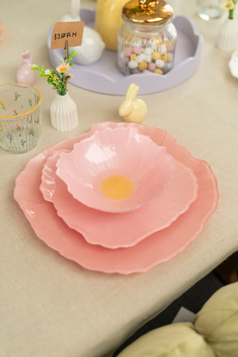 Valmue Tallerken 21cm - Rosa