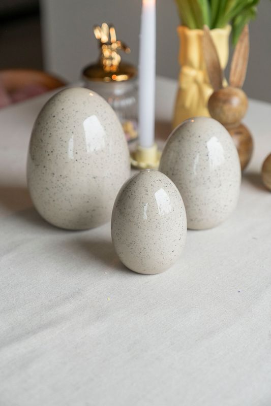 Påskeegg – 17,5 cm – Beige
