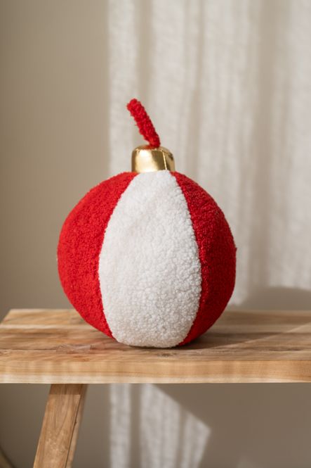 Hovedbilde Julekule Pute 23cm - Rød