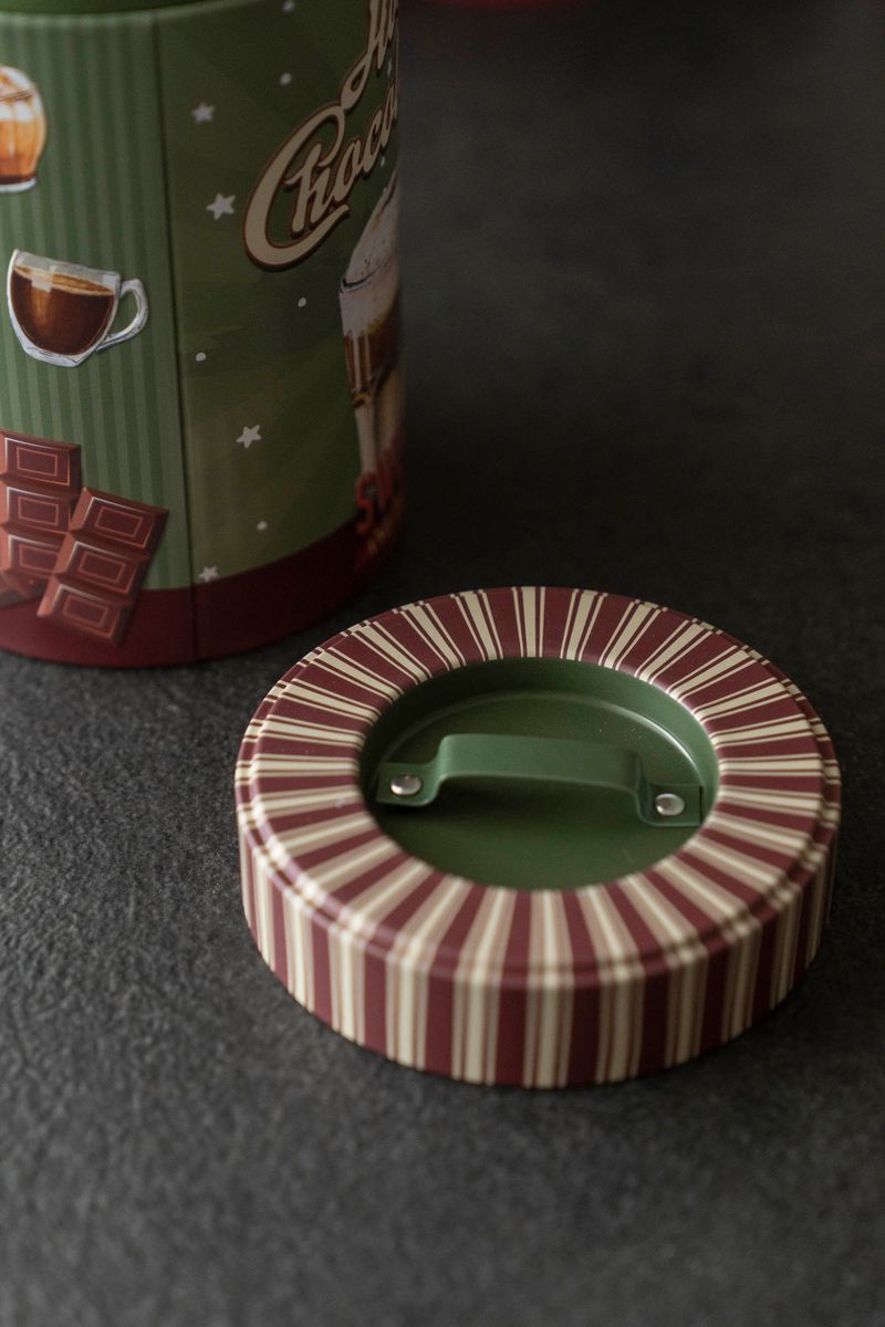 Retro Oppbevaringsboks – Ø10×H16 cm – Hot Chocolate