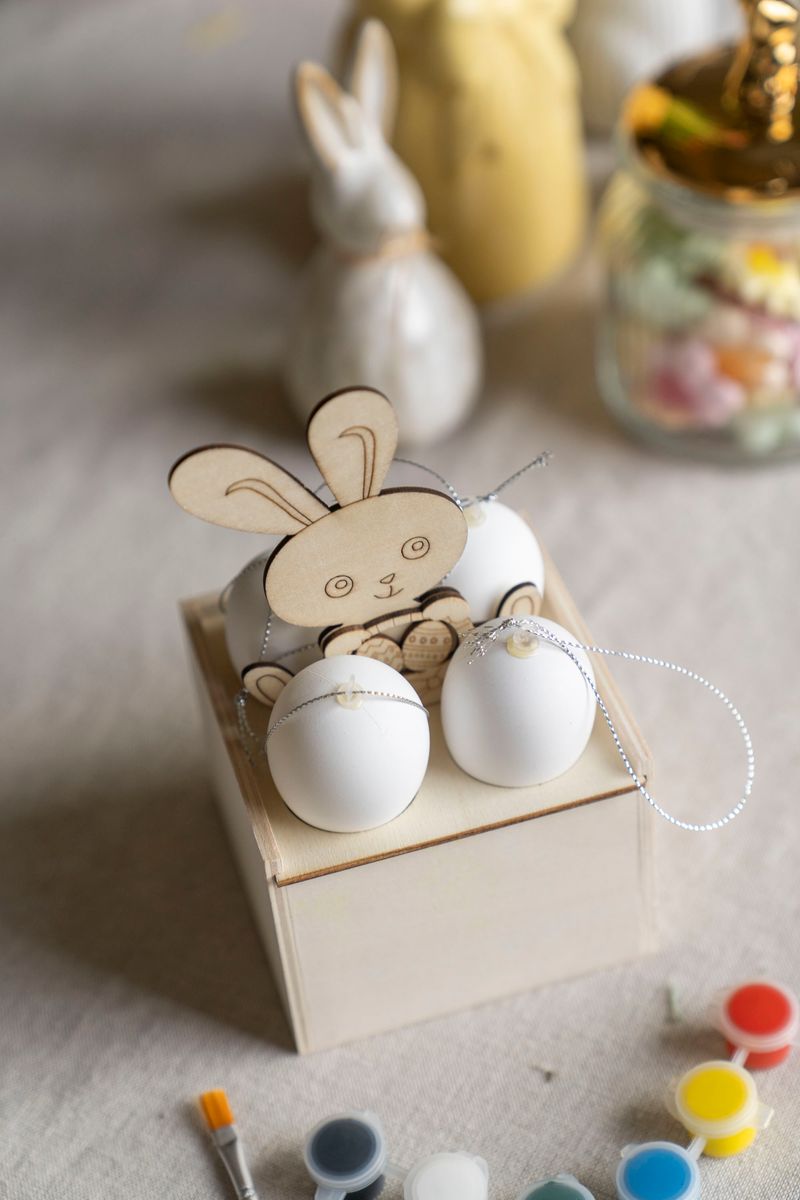Malingssett med tre-eske og egg – variant B