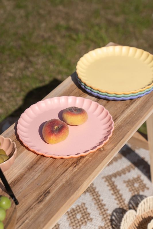 Soft tallerken – Ø20 cm – korall