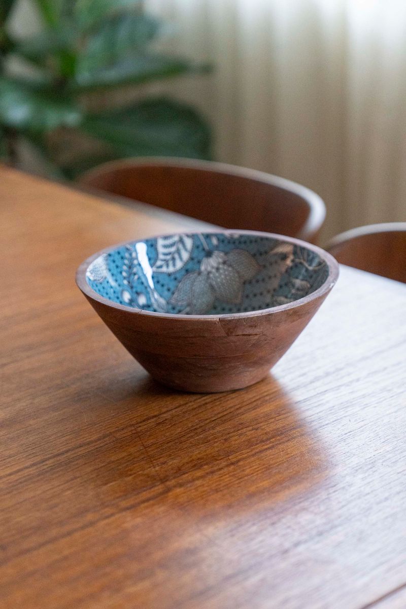 Athen - Bolle 25x10cm Blå