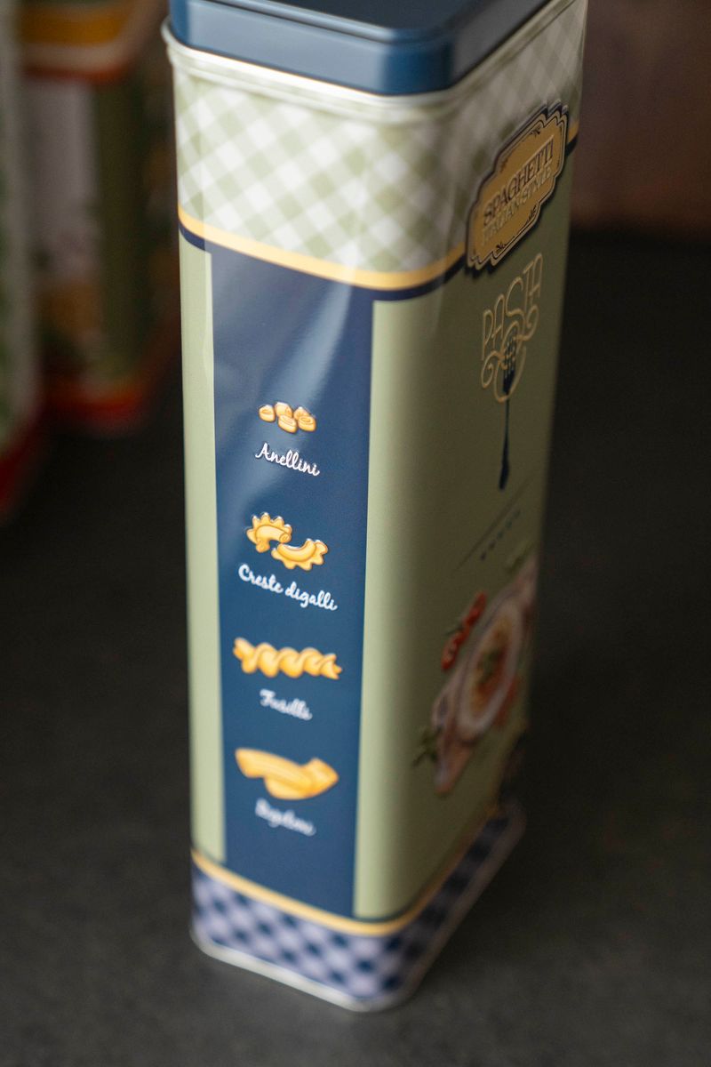 Milano Oppbevaringsboks Pasta – 9,5 x 7,5 x H 19,5 cm - Blå