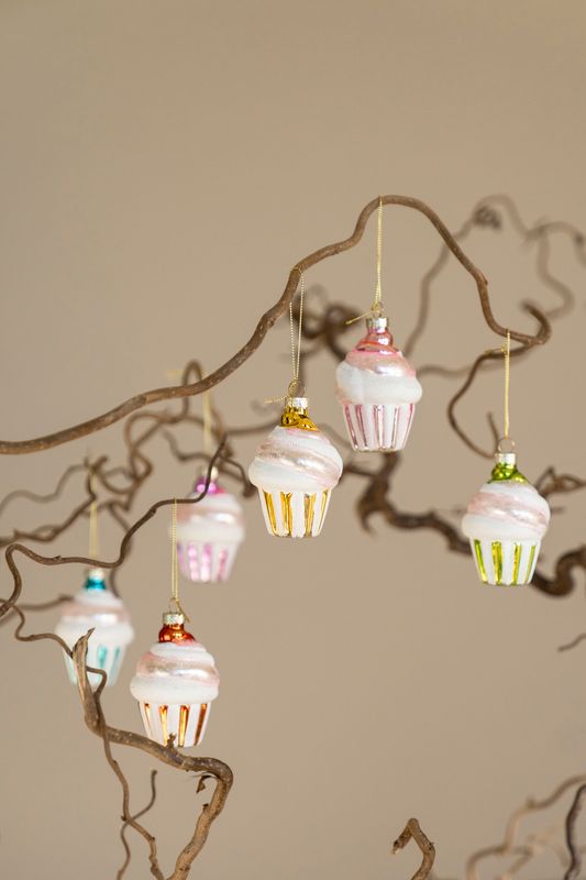 Juletrepynt - Cupcake Grønn