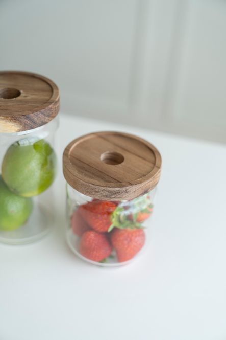 Hovedbilde Glasskrukke m/lysholder - 400ml