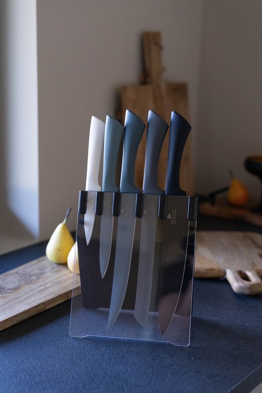 Knivsett m/stativ 5pk