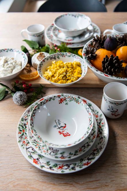 Hovedbilde  Juletid Skål 18cm Dompap