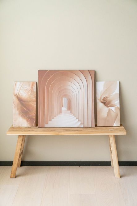 Hovedbilde Veggpynt 3pk - Beige Gang
