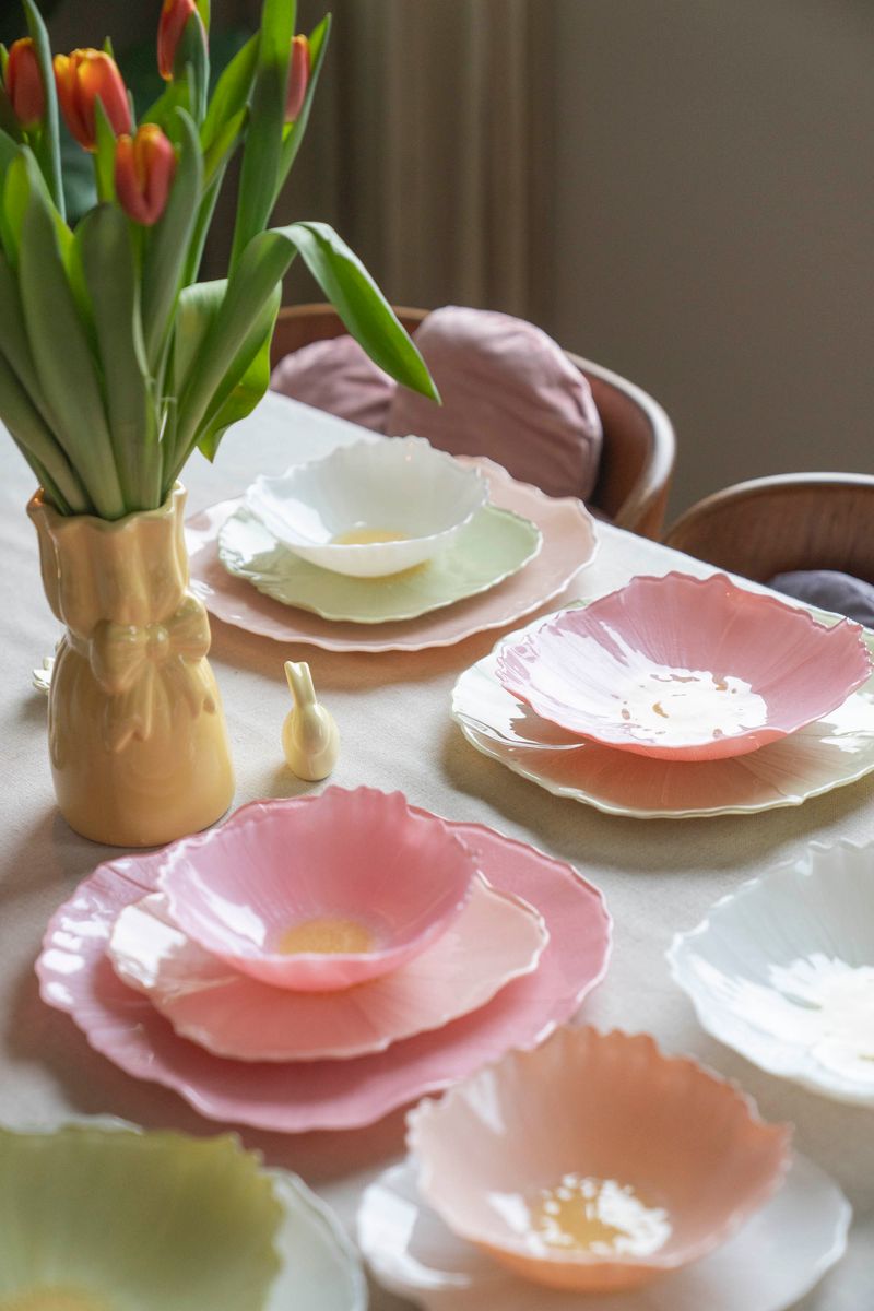 Valmue Skål 21cm - Grønn