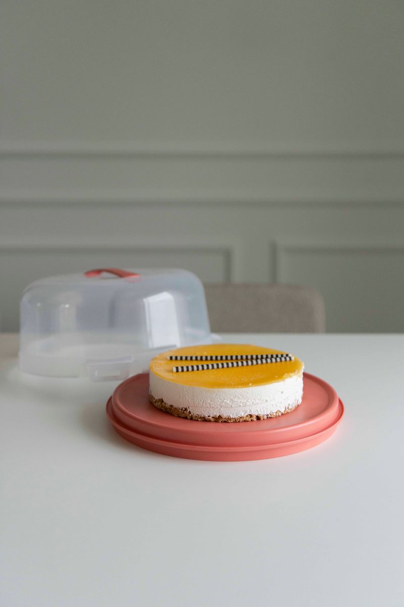 Kakeboks m/cupcake holder - Korall
