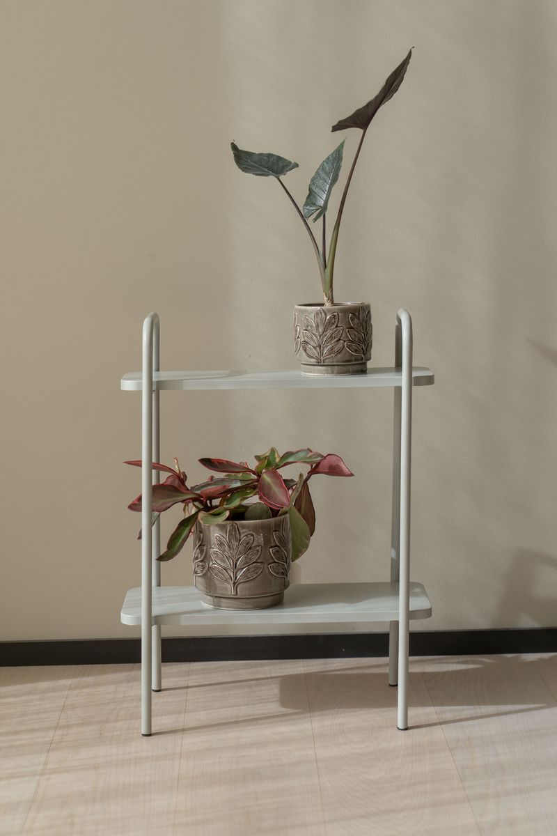 Blomsterstativ – 50×26×66 cm – grå