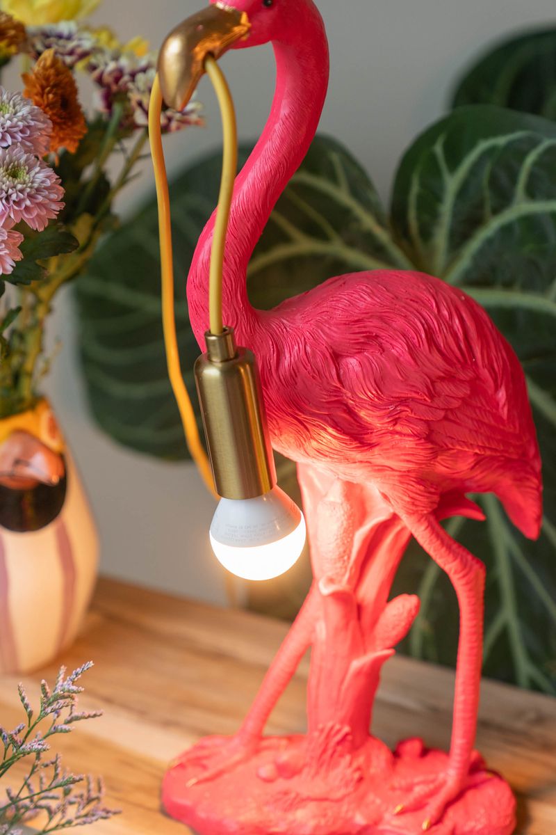 Lampe Flamingo 45cm Rosa