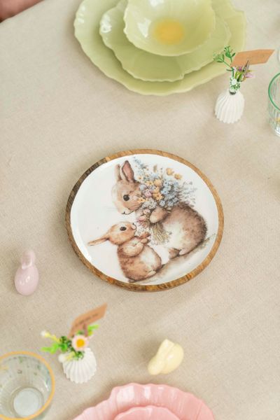 Hovedbilde Vårsprett serveringsbrett – Ø22×H2,5 cm ...