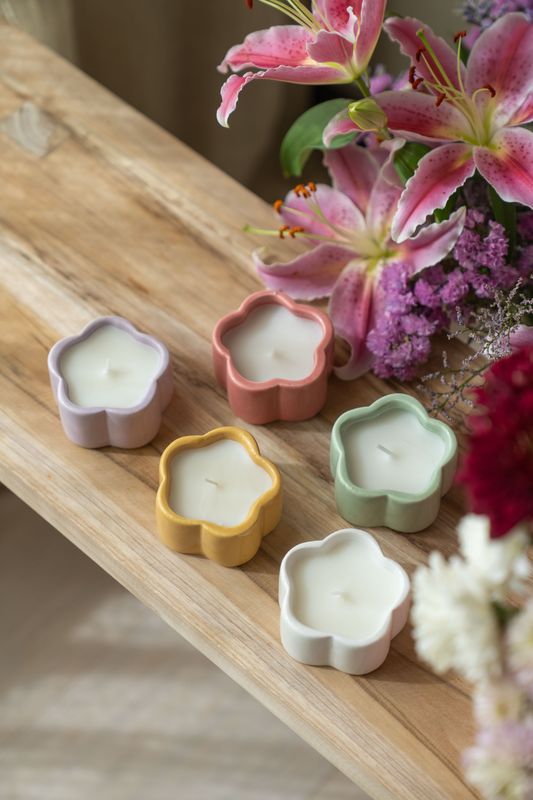 Lys blomsterpotte – Beige