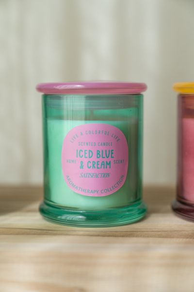 Hovedbilde Duftlys i glass – Iced Blue & Cream