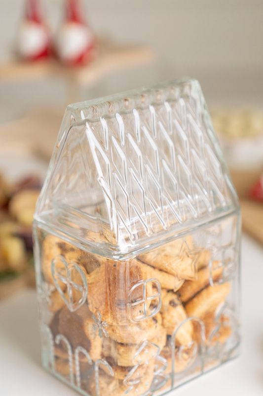 Glasskrukke Hus 1,5L