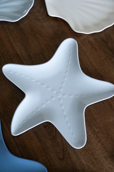 Hovedbilde Sjøstjerne Tallerken 26cm Lys Blå/Hvit