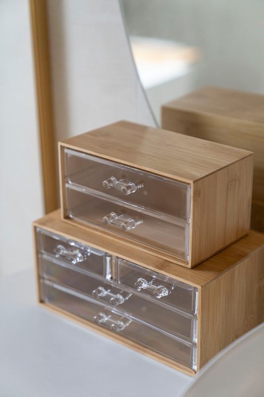 Smykkeoppbevaring Bambus - 23x15x10cm