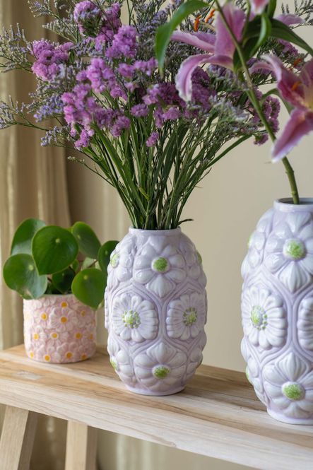 Hovedbilde Vase blomster – 22 cm – Rosa