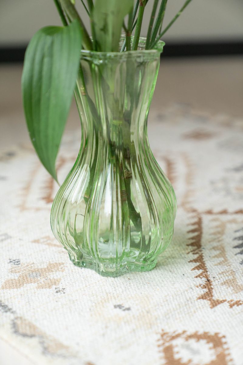 Glassvase – grønn