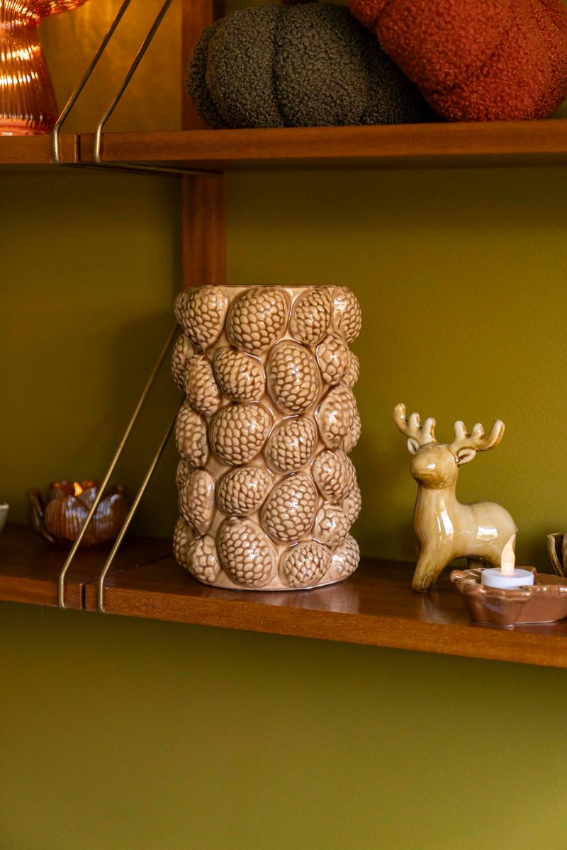 Vase - Kongle 23cm Brun