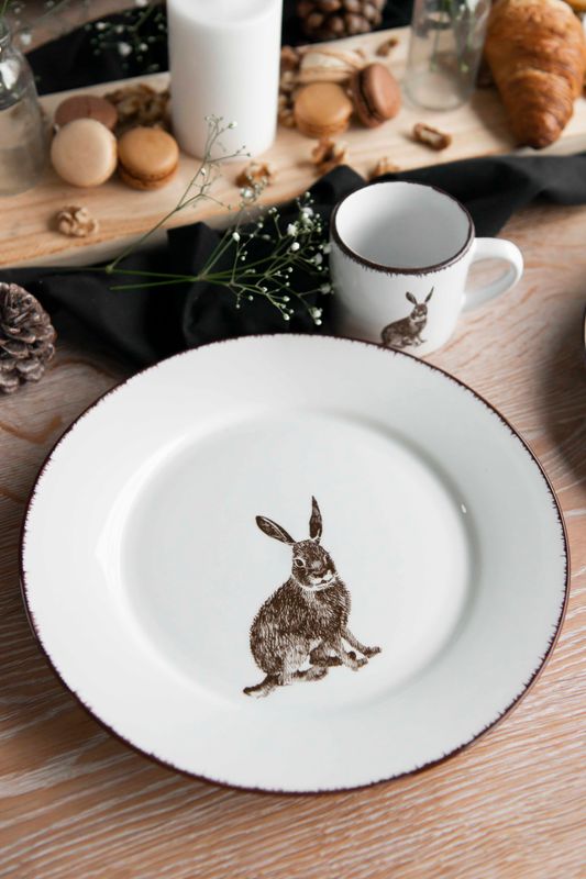 OUTLET Villmark Tallerken - Hare 27cm