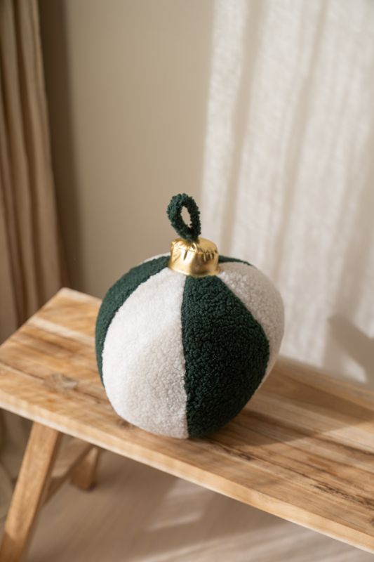 Julekule Pute 23cm - Grønn