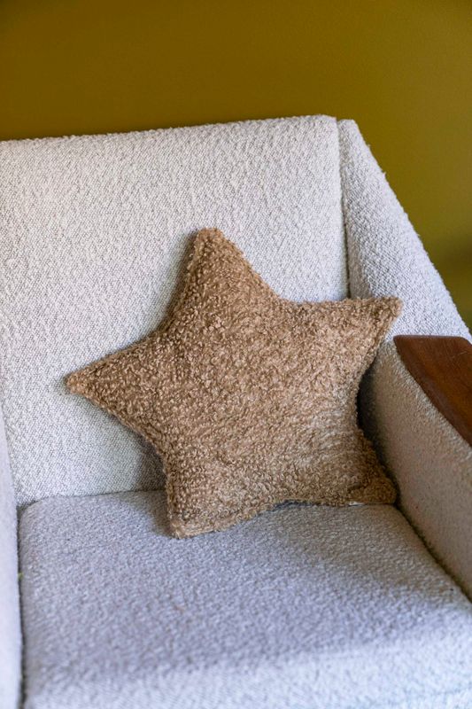 Pute Stjerne 43x30cm - Beige