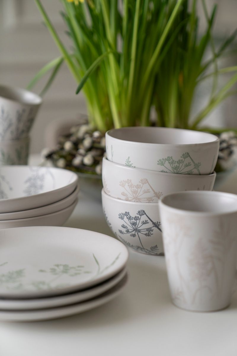 Blomstereng - Skål 13,5cm Grønn