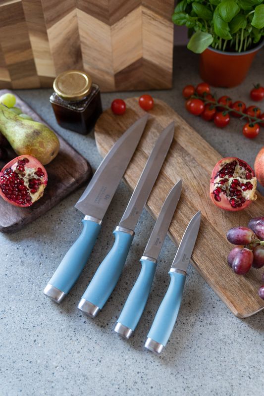 Knivsett - 4pk Blå