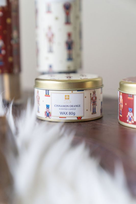 Duftlys i metallboks Cinnamon Orange